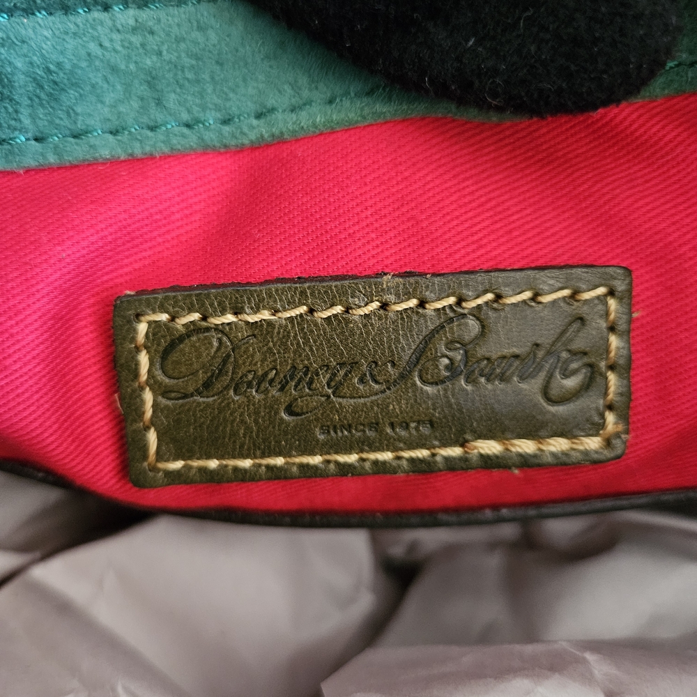 Dooney & Bourke Olive Green Leather Hobo with Tassel Detail - Picture 12 of 17